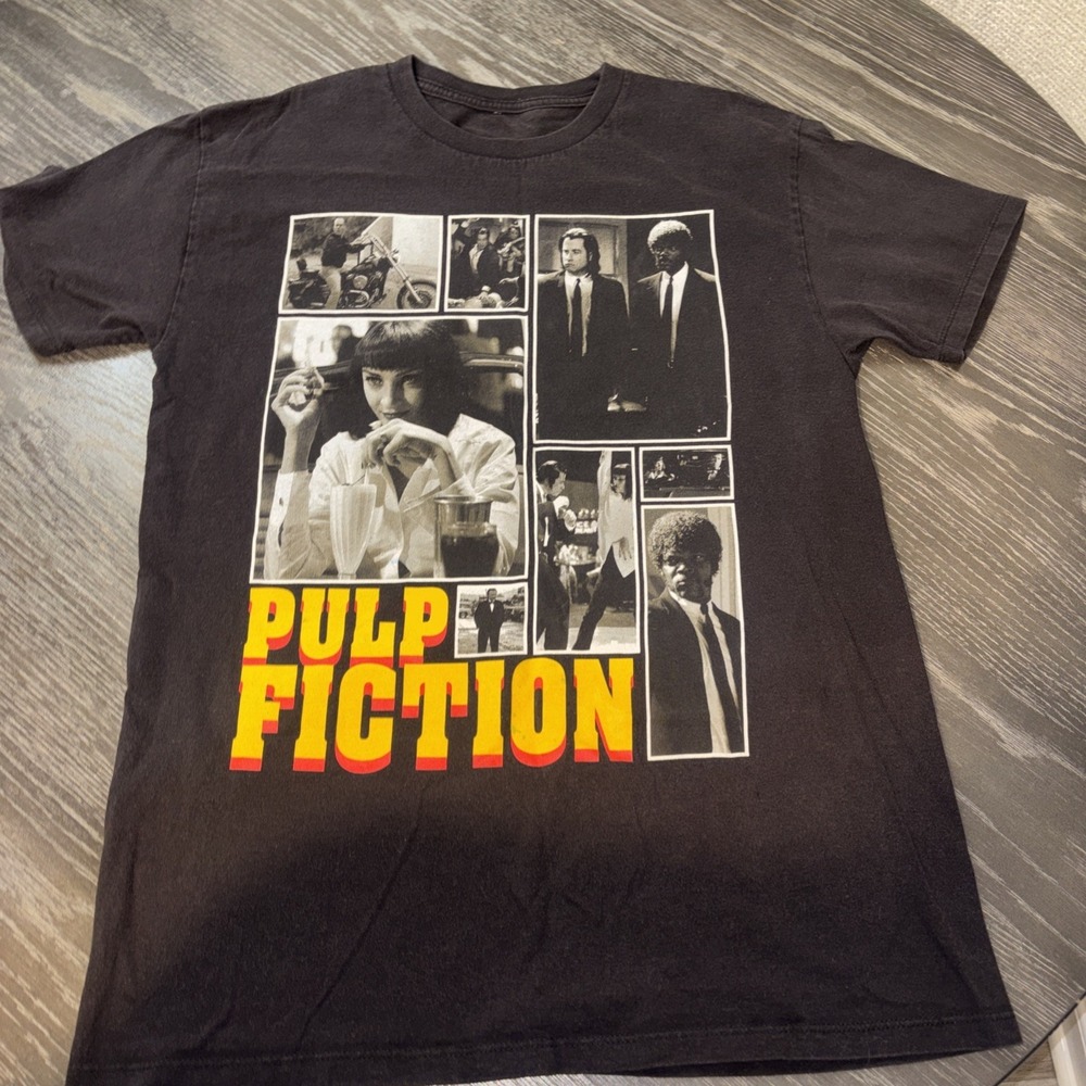 Pulp Fiction Modern Bootleg Movie Promo Tee Shirt, Size Small, American Classics